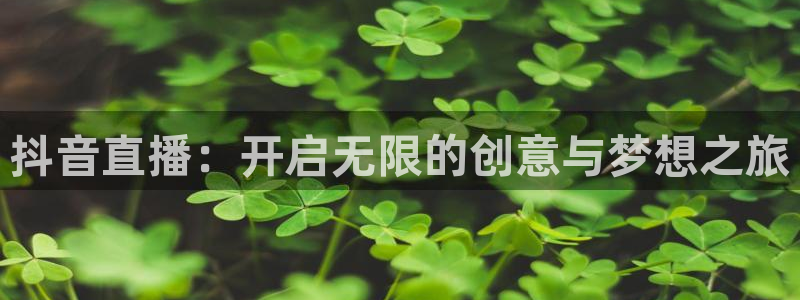 足球直播919：抖音直播：开启无限的创意与梦想之旅
