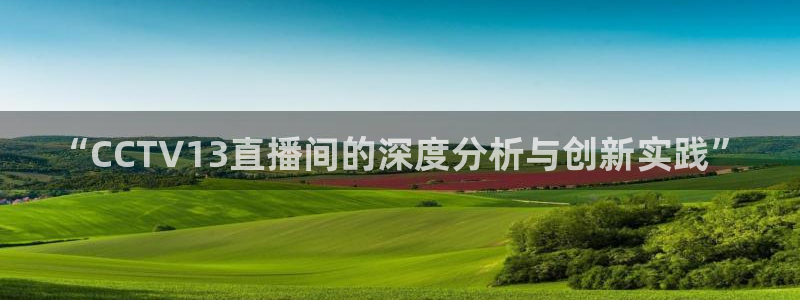 919足球直播：“CCTV13直播间的深度分析与创新实践”